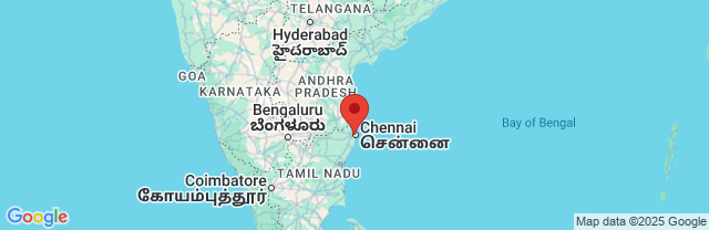 Landkaart Madras (Chennai)