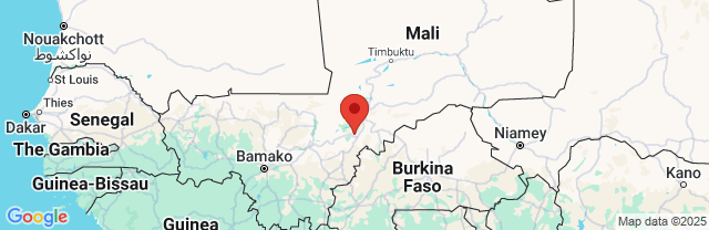 Landkaart Djenné
