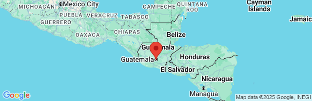 Landkaart Guatemala-stad