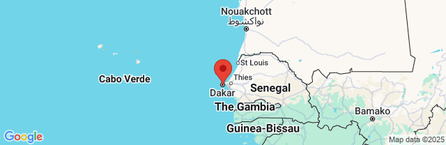 Landkaart Dakar