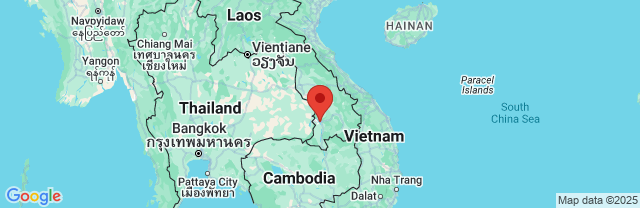 Landkaart Pakse