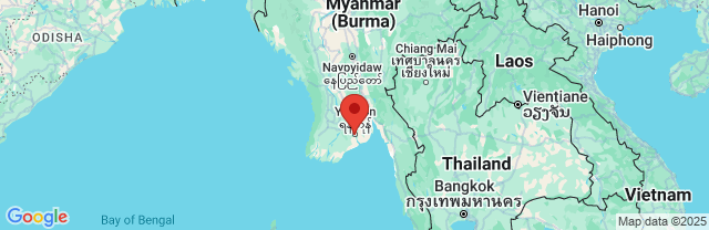 Landkaart Rangoon