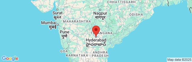 Landkaart Hyderabad
