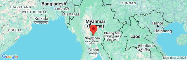 Landkaart Naypyidaw