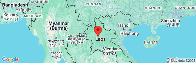 Landkaart Luang Prabang