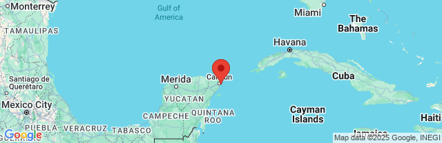 Landkaart Cancún