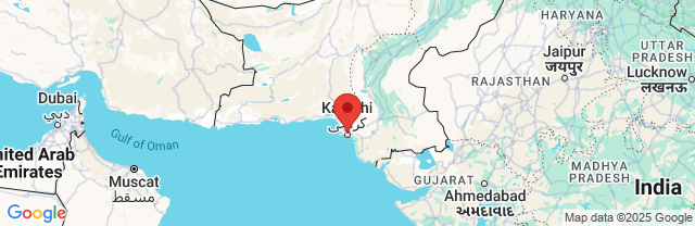 Landkaart Karachi