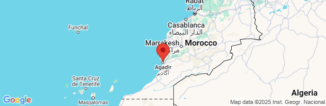 Landkaart Agadir