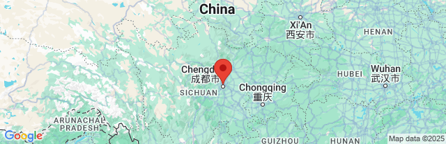 Landkaart Chengdu