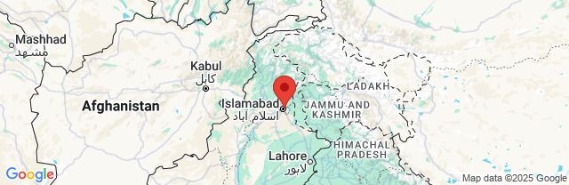Landkaart Islamabad