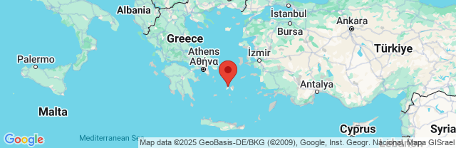 Landkaart Paros