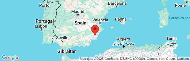 Landkaart Murcia