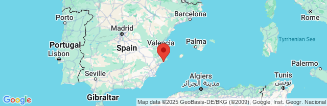 Landkaart Benidorm