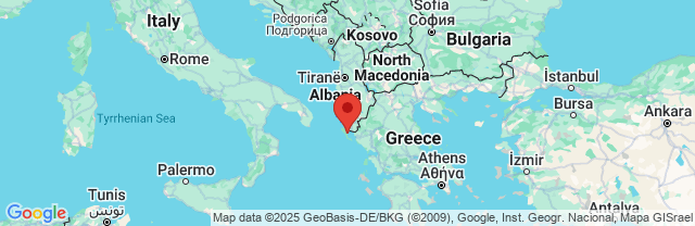 Landkaart Corfu