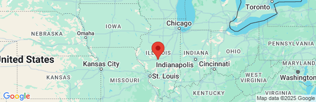 Landkaart Illinois