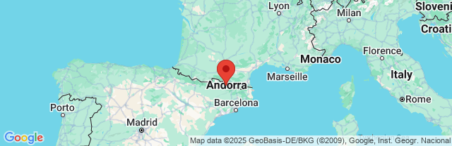 Landkaart Andorra la Vella
