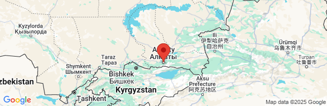 Landkaart Almaty