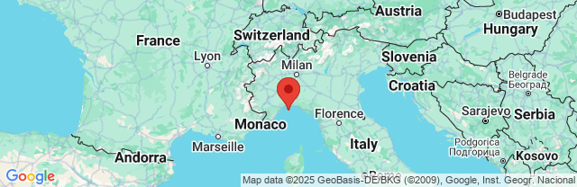 Landkaart Ligurië