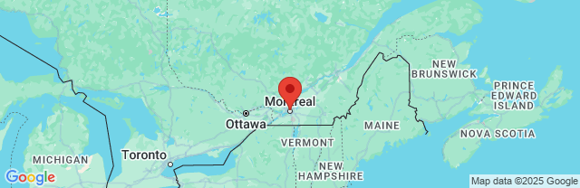 Landkaart Montréal