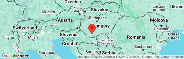 Landkaart Pécs