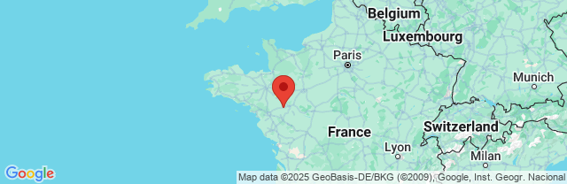 Landkaart Pays de la Loire