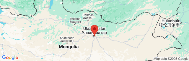 Landkaart Ulaanbaatar