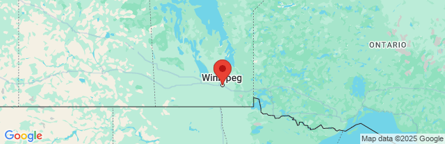 Landkaart Winnipeg