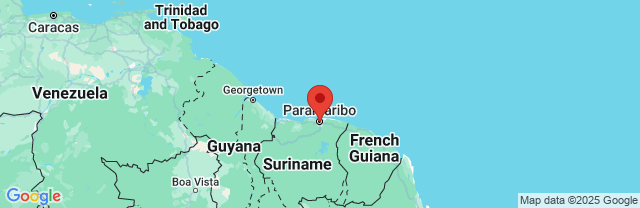 Landkaart Paramaribo