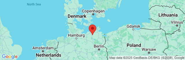 Landkaart Mecklenburg-Voor-Pommeren