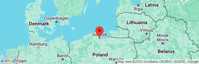 Landkaart Gdansk