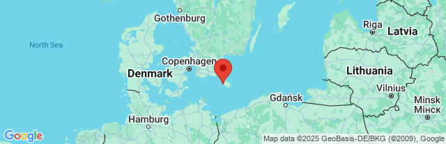 Landkaart Ronne