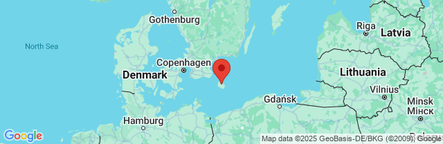 Landkaart Bornholm