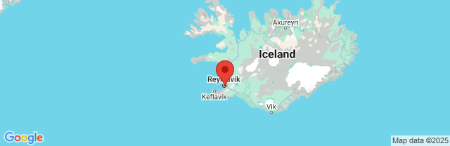 Landkaart Reykjavík