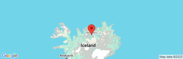 Landkaart Akureyri