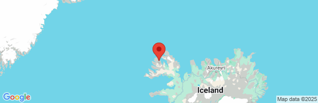 Landkaart Isafjordur
