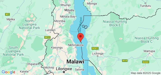 Landkaart Cape Maclear