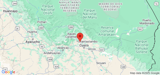 Landkaart Cuzco