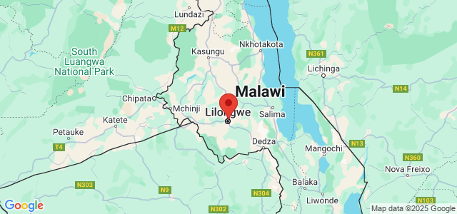 Landkaart Lilongwe