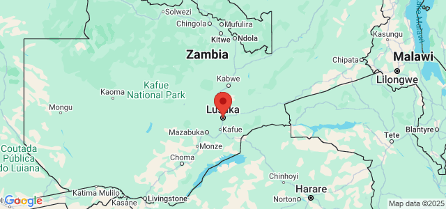 Landkaart Lusaka