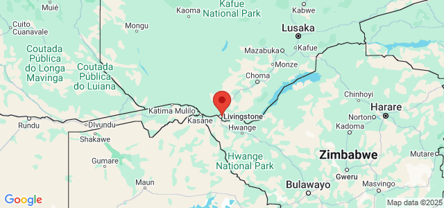 Landkaart Livingstone