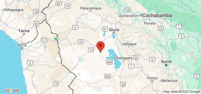 Landkaart Oruro