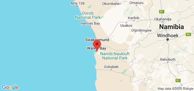 Landkaart Walvisbaai