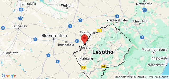 Landkaart Maseru