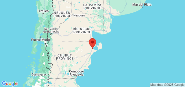 Landkaart Puerto Madryn
