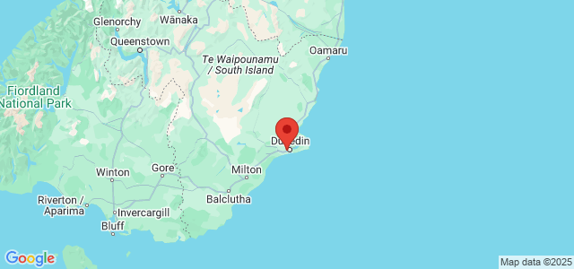 Landkaart Dunedin