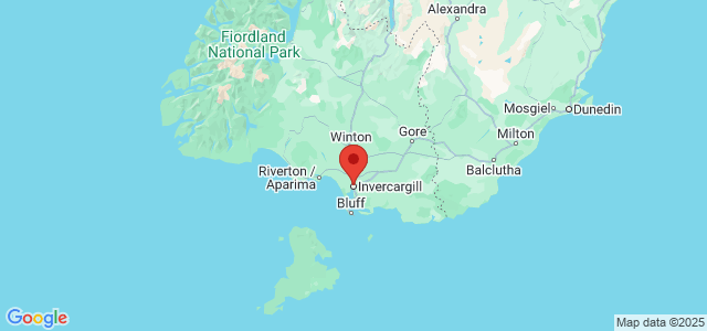 Landkaart Invercargill