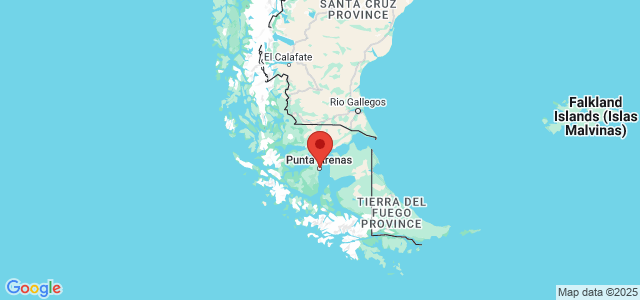 Landkaart Punta Arenas