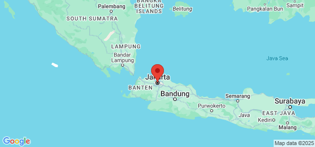 Landkaart Jakarta