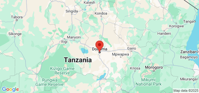 Landkaart Dodoma