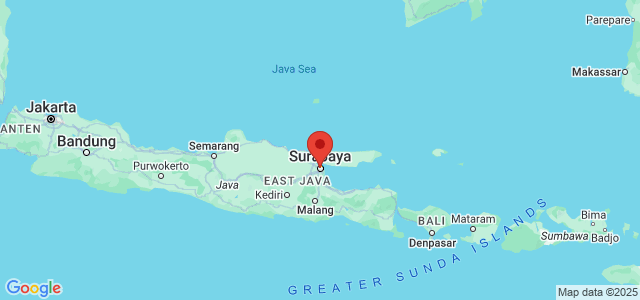 Landkaart Surabaya